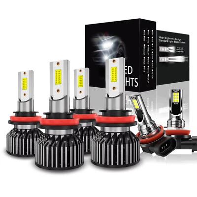 For Infiniti EX35 EX37 QX50 Combo 6000K LED Headlight High/Low+ Fog Lights Bulbs Foto 1 de 4