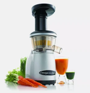 Omega Model VRT350 Heavy Duty Vertical Low Speed Masticating Juicer Silver New - Picture 1 of 8