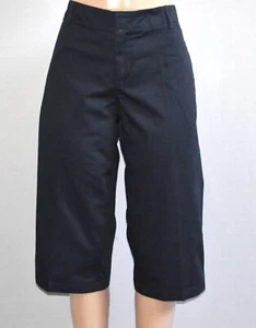 Fit America Junior Girls School Uniform Navy Capri Pants Size 15 - Picture 1 of 6