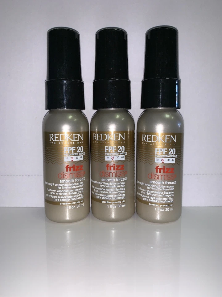 (3) Redken Frizz Dismiss lightweight smoothing lotion spray 1.oz FPF 20 - Image 1 of 1