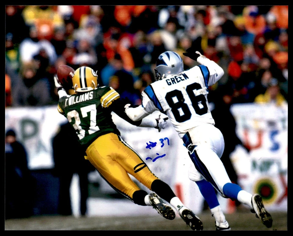 TYRONE WILLIAMS SIGNED 8X10 PHOTO INSCRIBED "#37" - GREEN BAY PACKERS - Image 1 of 1