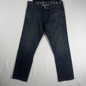 Ernest Sewn Fulton Jeans True Sz 36x30 Dark Wash Straight Button Fly USA made. - Picture 1 of 10