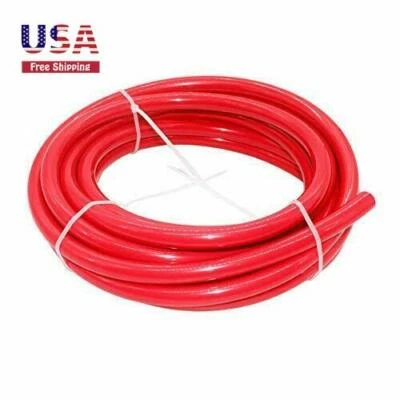 SASHOW 10 mm Tube OD Air Brake Tubing Nylon Air Line Hose Fluid Transfer 32.8ft (Red)