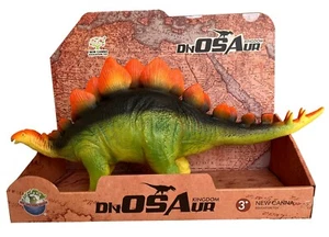 Weiches Gummi Dinosaurier Spielzeug Stegosaurus Dino Geschenk für Jungen Mädchen Kleinkinder Kinder 19 Zoll - Bild 1 von 5