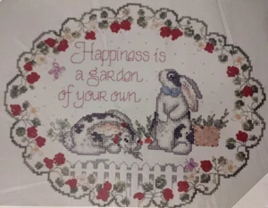 Janlynn Kit Happiness is a Garden - Kit #56-46 Counted Cross Stitch - Picture 1 of 3