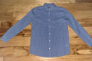 VINEYARD VINES BOYS BLUE CHECKERED BUTTON DOWN SHIRT SIZE 18 EXCELLENT COND LD1 - Picture 1 of 4