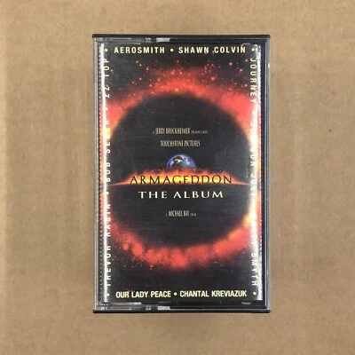ARMAGEDDON Cassette Tape 90s Soundtrack THE ALBUM AEROSMITH JOURNEY ZZ TOP - Image 1 of 4