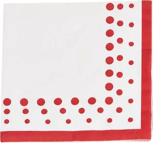 Sparkle & Shine Ruby Red Wedding Anniversary Party Paper Luncheon Napkins - Picture 1 of 1