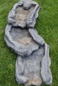 Garden Pond Waterfall Fibreglass sections Slate effect 19 overlapping waterfall - Picture 1 of 25