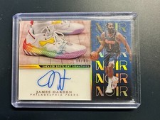 2022-23 Panini Noir James Harden Sneaker Spotlight Signatures Auto #94/99 76ers