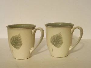 Pair Of Energy Leaf Mugs by Denby made in England - Picture 1 of 5