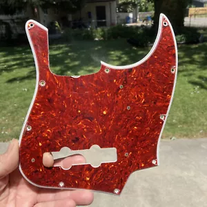 Pickguard tartaruga celluloide smussato largo per basso jazz Fender ristampa vintage '62 - Foto 1 di 7