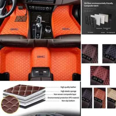 For GMC Yukon-Yukon XL-Yukon Denali 2015-2021 Car Floor Mats All Weather Carpets Foto 1 de 4