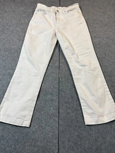 Nicole Miller Jeans Womens 8 White Denim Cotton Pockets Soho High Rise Kick Boot - Picture 1 of 8