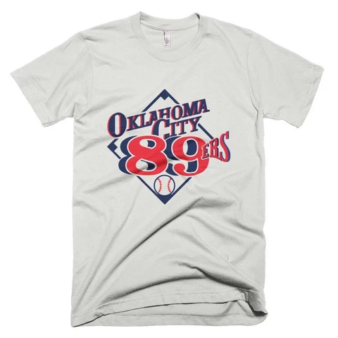 Oklahoma City 89ers T-Shirt Minor League Baseball Dodgers RedHawks Triple-A Cover