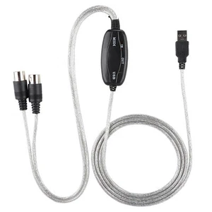 Konwerter kabla MIDI na USB Interfejs MIDI Adapter Kabel Klawiatura Muzyka Edycja FSK- - Zdjęcie 1 z 11