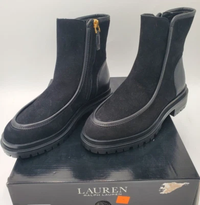 Lauren Ralph Lauren Black 5 Women's Colbie Comfort Insole Ankle Boots - Image 1 of 4