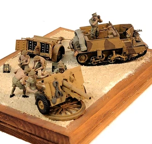 1/35 WWII British North Africa MKII Carrier Artillery Museum Quality Diorama - Picture 1 of 20