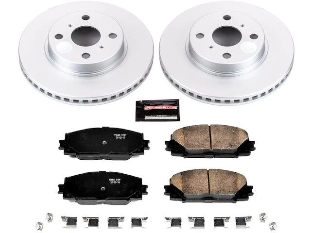 Kit de pastillas de freno delanteras y rotor Power Stop 52TQCH21 para Scion iQ 2013 Foto 1 de 1
