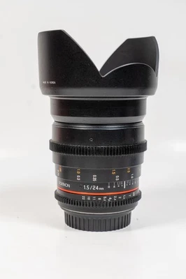 Rokinon 24mm T1.5 Cine ED AS IF UMC Lens Canon EF mount #797 - Image 1 of 4