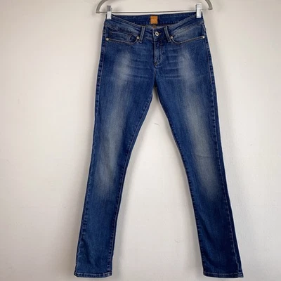 Boss Orange Skinny Jeans Damen Gr. 26/32 Blau Stretch Top Zustand #KT - Bild 1 von 4