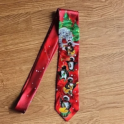 Corbata de música Jerry Garcia para hombre colección de arcos 62 pingüinos musicales de Navidad Foto 1 de 4