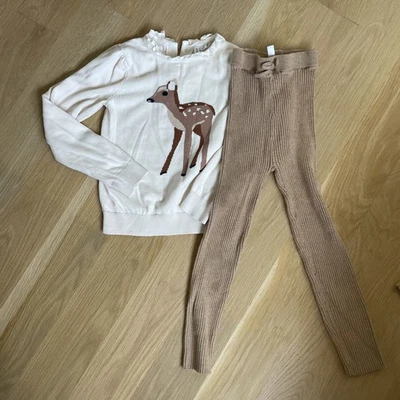 Conjunto Suéter Janie and Jack Ciervo con Pantalones Talla 6 Niñas Foto 1 de 4