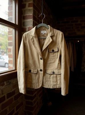 CHAQUETA MERONA DAMAS CORDORY CAMEL MARRÓN CHOCOLATE MADERA BOTONES TALLA MED DE COLECCIÓN Foto 1 de 4