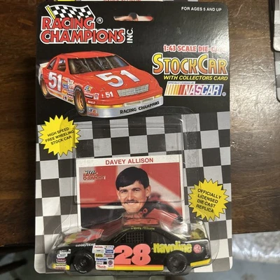 1992 Racing Champions 1:43 #28 Davey Allison Havoline NASCAR - Image 1 of 3