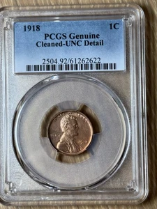1918 Lincoln Wheat Cent UNC Details BN - Picture 1 of 3