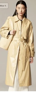 Nwt J. Crew Rain-or-Shine Trench Coastal Khaki Medium  - Picture 1 of 13