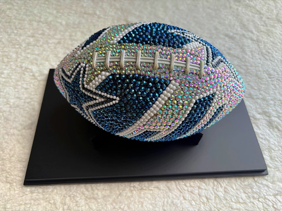 Bedazzled Rhinestone Dallas Cowboys Football - Image 1 of 2