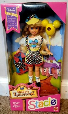 Muñeca extranjera Mickey's Toontown Stacie exclusiva de Disney - 11587 Mattel 1993 en caja original Foto 1 de 3