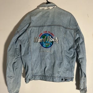Vintage Hard Rock Cafe Jeansjacke Baltimore Größe XX Large Top Zustand - Bild 1 von 12