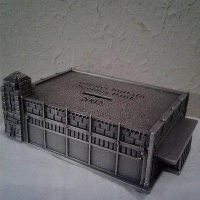 Edificio de recuerdo de metal para caja de ahorros Greater Buffalo (raro) Foto 1 de 4