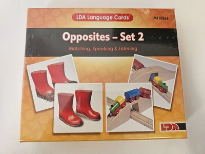 LDA Language Cards Opposites- Vocabulary, Speaking & Listening - ALN/SEN/EAL - Image 1 of 2