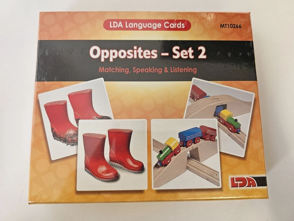 LDA Language Cards Opposites- Vocabulary, Speaking & Listening - ALN/SEN/EAL - Image 1 of 2