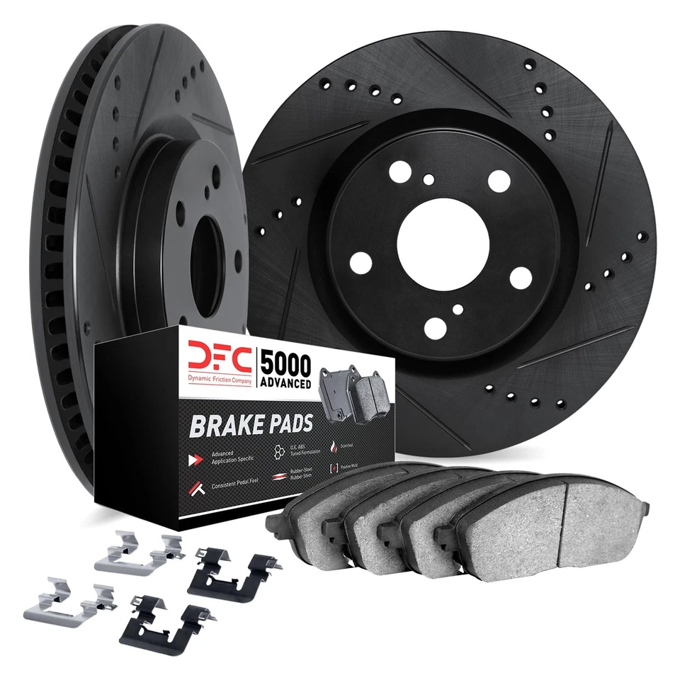 For Ford Maverick 74-77 DFC PRO-KIT 5000+ Drilled & Slotted Front Brake Kit Foto 1 de 1