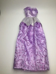 Barbie Mattel Doll Big City Dreams Purple Gown Dress Replacement Clothing - Picture 1 of 3