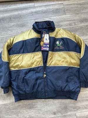 NUEVO Abrigo acolchado reversible con cremallera completa Notre Dame Pro-Player vintage HOMBRE 2XL Foto 1 de 4