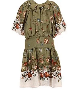 GB Social Big Girls 7-16 Button Front Floral Dress Sz L New - Picture 1 of 8