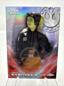 2025 Topps Chrome Star Wars #CE-26 Hera Syndulla Costco Exclusive Refractor - Picture 1 of 2