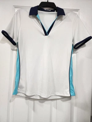 Polo Callaway Optidri Mujer Talla S Blanco Colorblock Pullover  Foto 1 de 3