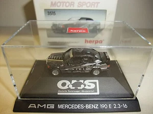 Modellauto AMG Mercedes Benz 190 E 2.3-16 Motorsport DTM Kurt Thiim Herpa 1:87 - Picture 1 of 1