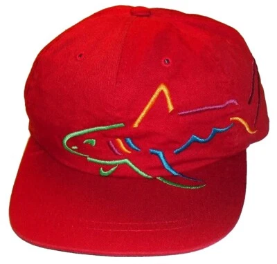 Greg Norman Golf El Tiburón De Colección Años 90 Para Hombre Ajustable Rojo Correa Sombrero Nuevo  Foto 1 de 4