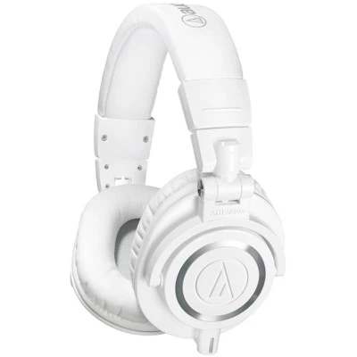 Audio Technica ATH-M50x White Professional Monitor Headphones, New! - Image 1 of 4