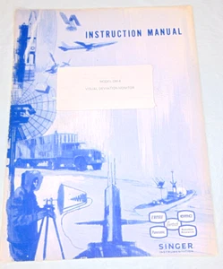 Manual de instrucciones del monitor de desviación visual Singer modelo DM-4 16pgs con desplegable #1 - Imagen 1 de 6