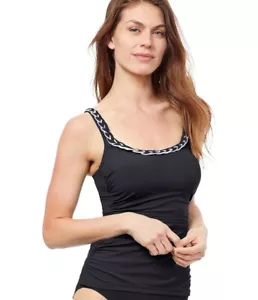 PROFILE BY GOTTEX KUNDALA ROUND NECK TANKINI TOP E24021B31 - Picture 1 of 10