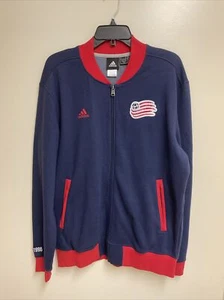 adidas MLS Soccer New England Revolution SMU Full Zip Track Jacket Men's Size L - Picture 1 of 5
