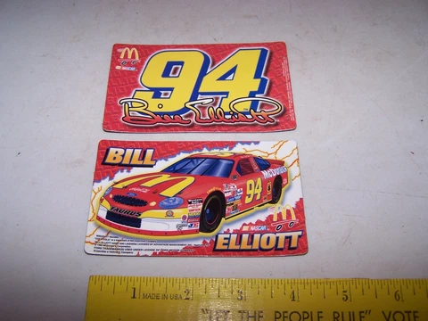 2 BILL ELLIOTT NASCAR Magnets Cover